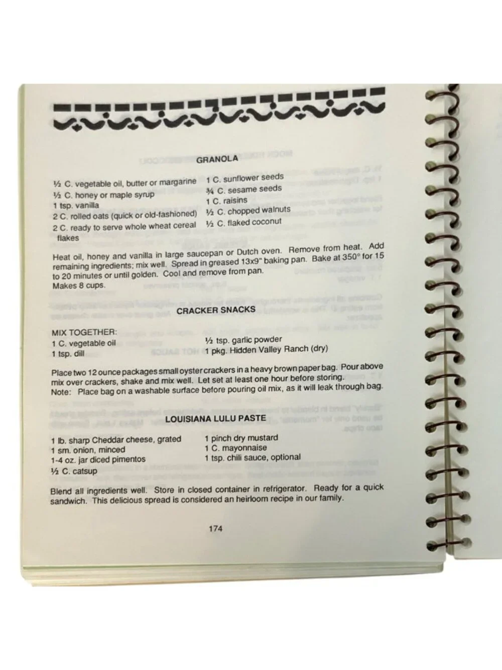 Thistle Hill Docent Guild recipes stenciled